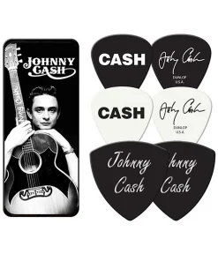 New Johnny Cash Guitar Picks and Tin Johnny Cash