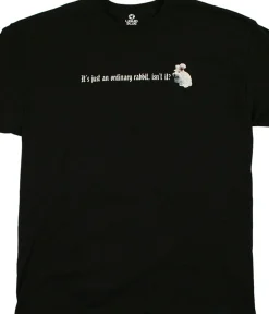 Hot Killer Rabbit Black T-Shirt T-Shirt | Monty Python