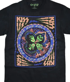 Fashion KISS Blacklight Tie-Dye T-Shirt T-Shirt | Blacklight