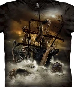 Online Kraken Classic Cotton T-Shirt T-Shirt | Other Mythical Creatures