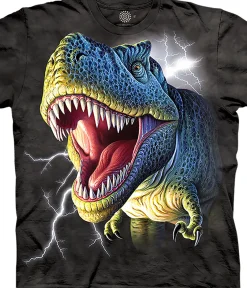 Clearance Lightning Rex Classic Cotton T-Shirt T-Shirt | Dinosaurs