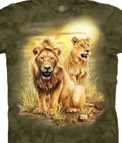 Best Lion Pair Classic Cotton T-Shirt T-Shirt | Wild Animals