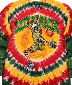 Outlet Lithuania Basketball Tie-Dye Long Sleeve T-Shirt Long Sleeve | Lithuania