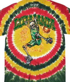 Clearance Lithuania Basketball Tie-Dye T-Shirt T-Shirt | Lithuania