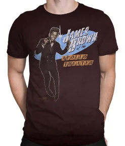 Online Live at the Apollo Brown Athletic T-Shirt Athletic T-Shirt | James Brown