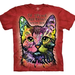 Fashion 9 Lives Classic Cotton T-Shirt T-Shirt | Pets