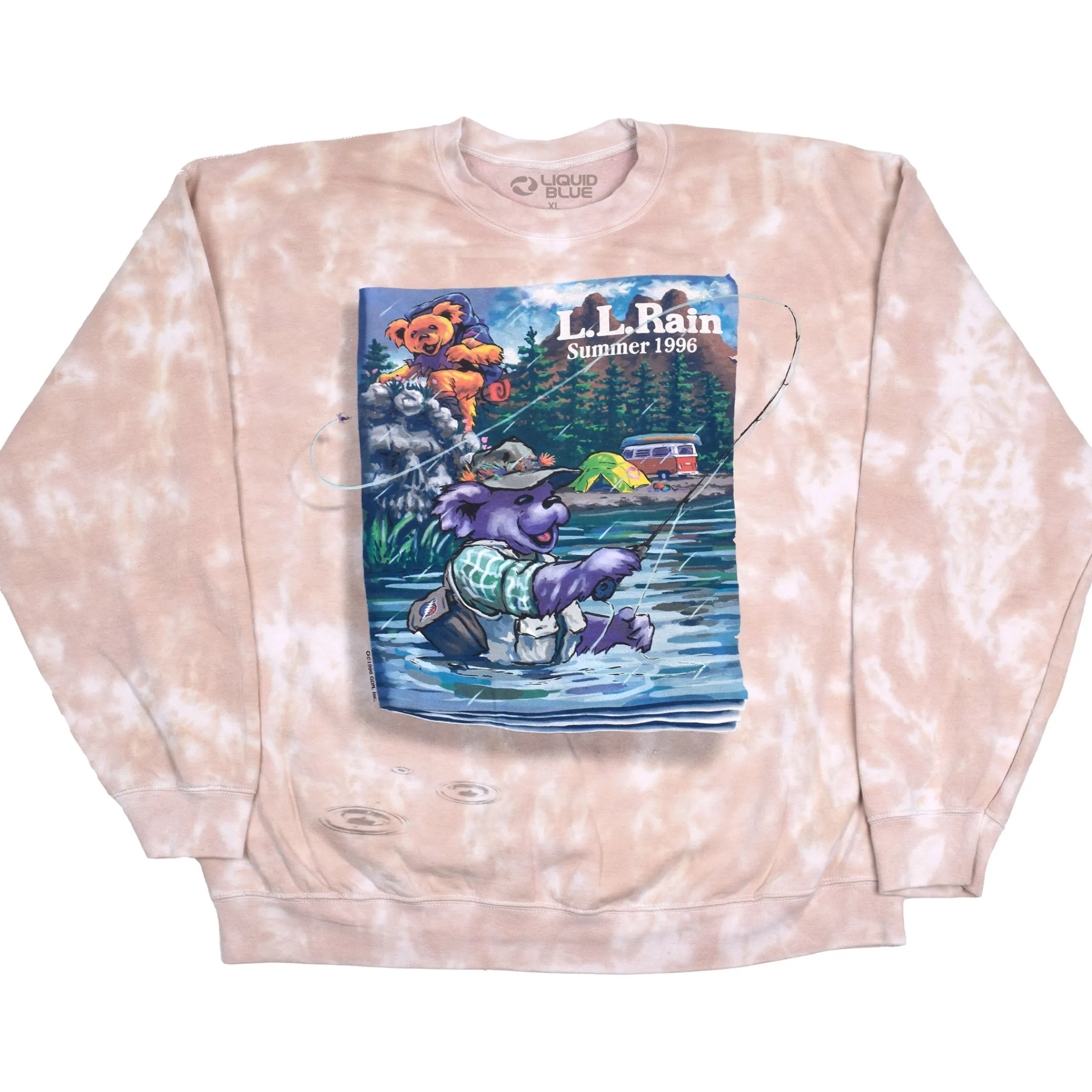 Fashion LL Rain Tie-Dye Sweatshirt Sweatshirt | Grateful Dead