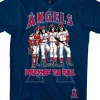 Discount Los Angeles Angels Dressed to Kill Navy T-Shirt T-Shirt | Los Angeles Angels