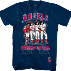Discount Los Angeles Angels Dressed to Kill Navy T-Shirt T-Shirt | Los Angeles Angels