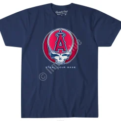Clearance Los Angeles Angels Steal Your Base Navy Athletic T-Shirt Athletic T-Shirt | Los Angeles Angels
