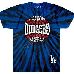 Best Los Angeles Dodgers Burst Tie-Dye T-Shirt T-Shirt | Los Angeles Dodgers