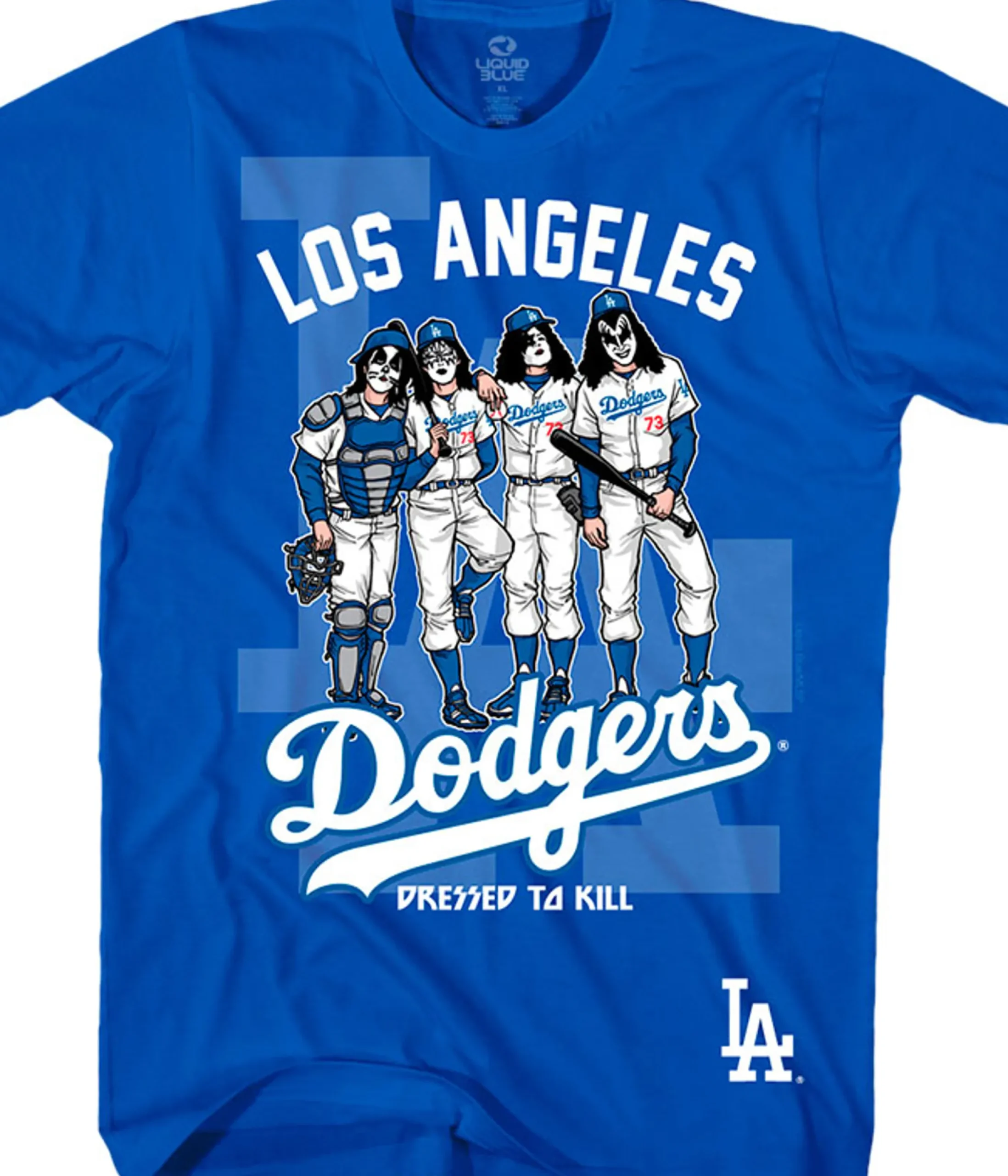 Clearance Los Angeles Dodgers Dressed to Kill Blue T-Shirt T-Shirt | Los Angeles Dodgers