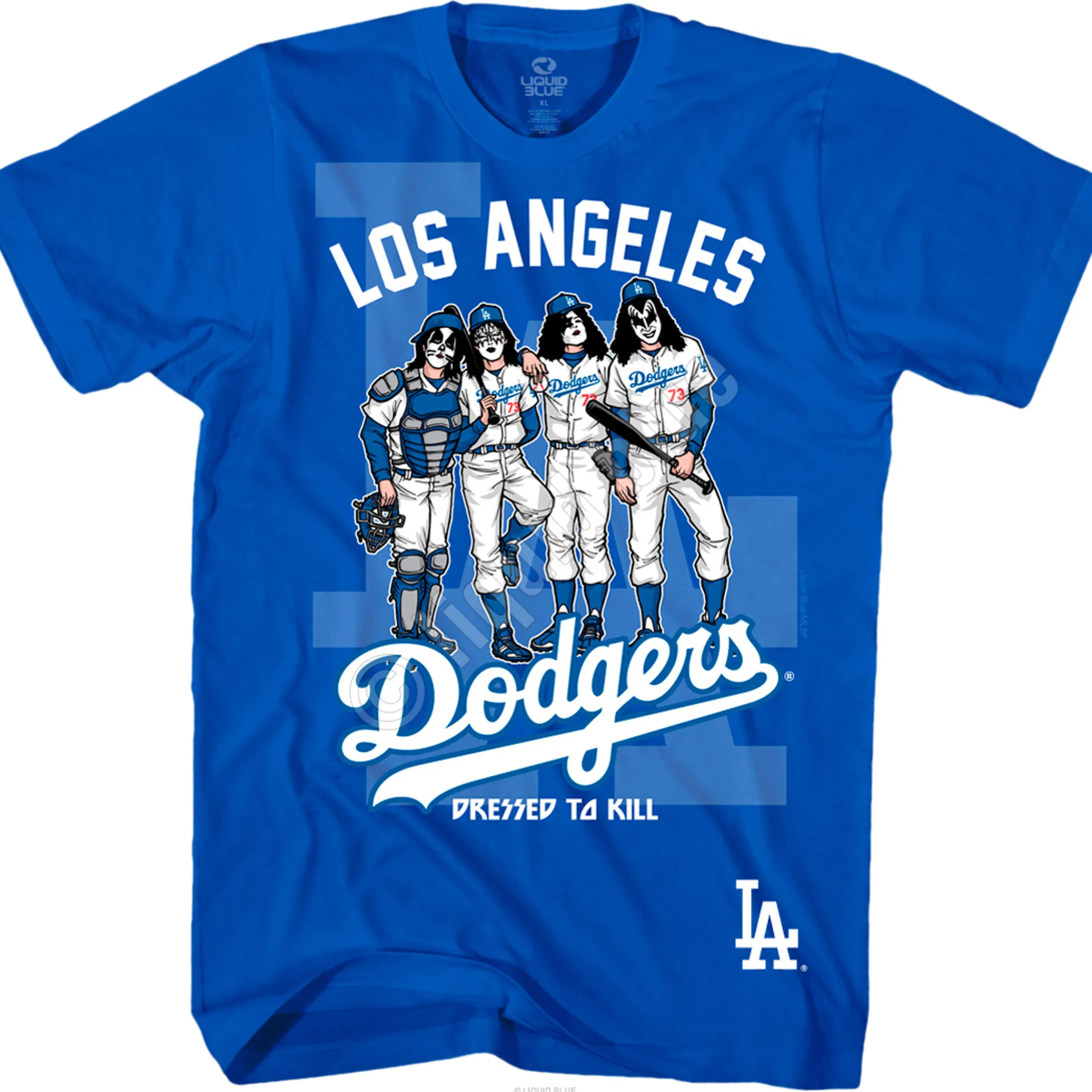 Clearance Los Angeles Dodgers Dressed to Kill Blue T-Shirt T-Shirt | Los Angeles Dodgers