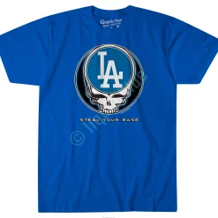 Outlet Los Angeles Dodgers Steal Your Base Blue Athletic T-Shirt Athletic T-Shirt | Los Angeles Dodgers