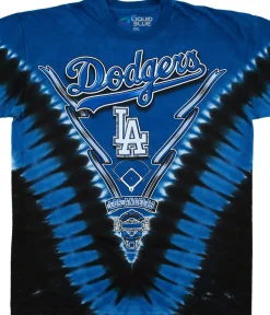 New Los Angeles Dodgers V Tie-Dye T-Shirt T-Shirt | Los Angeles Dodgers