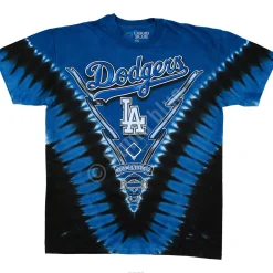New Los Angeles Dodgers V Tie-Dye T-Shirt T-Shirt | Los Angeles Dodgers