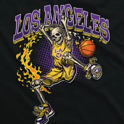 New Los Angeles Dunker Basketball Skeleton Hoodie Hoodie | Basketball