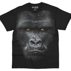 New Majestic Gorilla Black Athletic T-Shirt Athletic T-Shirt | Exotic Wildlife