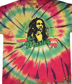 New Marley '79 Spiral Tie-Dye T-Shirt T-Shirt | Rastafari Art