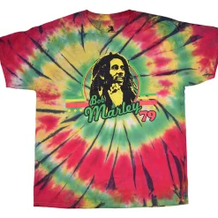 New Marley '79 Spiral Tie-Dye T-Shirt T-Shirt | Rastafari Art
