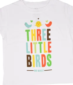 Clearance Marley Bird Hearts Toddler White T-Shirt Kids Toddler | Rastafari Art
