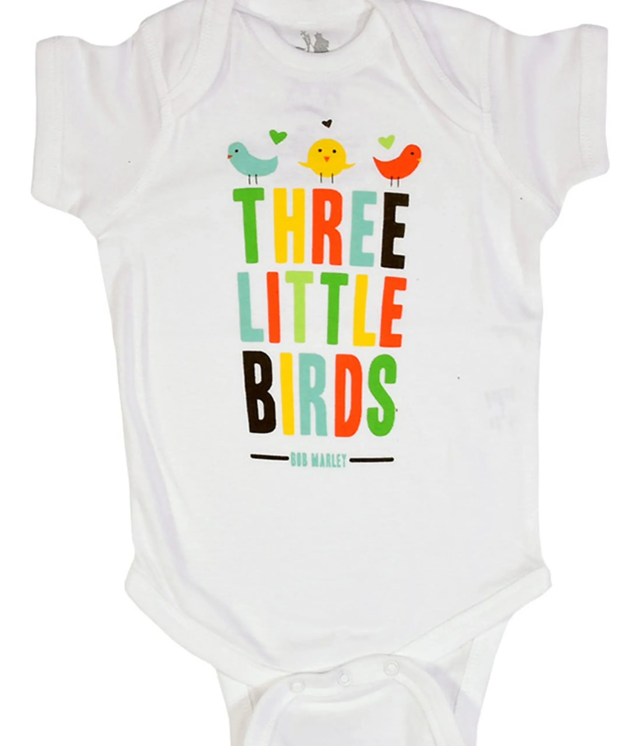 Sale Marley Bird Hearts White Onesie Kids Onesies | Rastafari Art