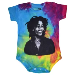 Fashion Marley Smile Tie-Dye Onesie Kids Onesies | Rastafari Art