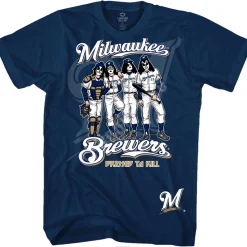 Sale Milwaukee Brewers Dressed to Kill Navy T-Shirt T-Shirt | Milwaukee Brewers