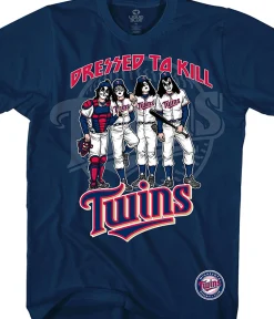 Online Minnesota Twins Dressed to Kill Navy T-Shirt T-Shirt | Minnesota Twins