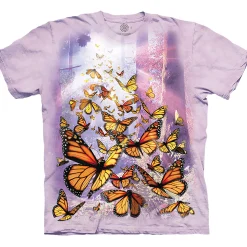 Fashion Monarch Butterflies Classic Cotton T-Shirt T-Shirt | Nature & Peace