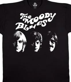 Discount Moody Blues Silhouette Black T-Shirt T-Shirt | Moody Blues