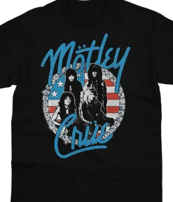 Outlet Motley Crue Vintage Girls Studs Black T-Shirt T-Shirt | Motley Crue