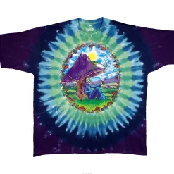 Best Mushroom Haven Tie-Dye T-Shirt T-Shirt | Light Fantasy