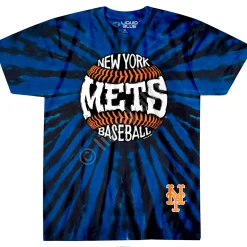Best New York Mets Burst Tie-Dye T-Shirt T-Shirt | New York Mets
