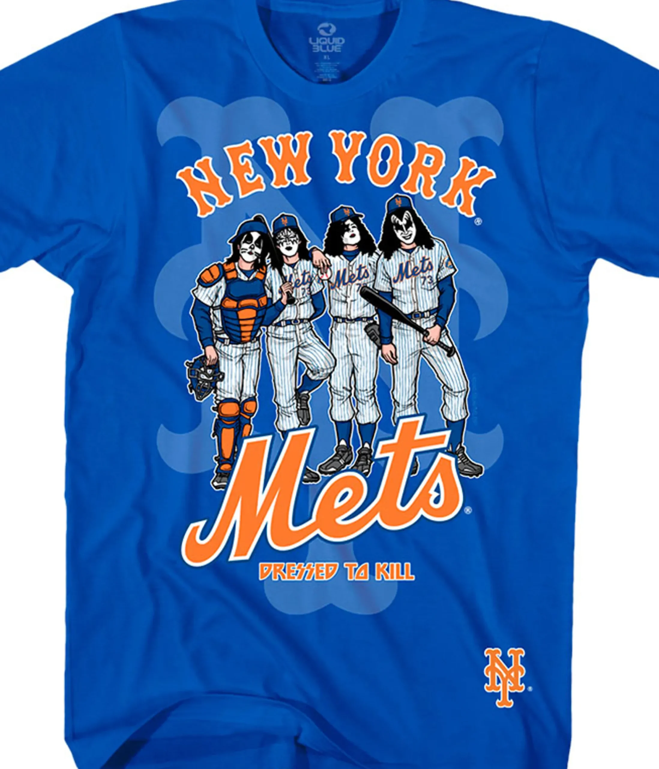 Sale New York Mets Dressed to Kill Blue T-Shirt T-Shirt | New York Mets
