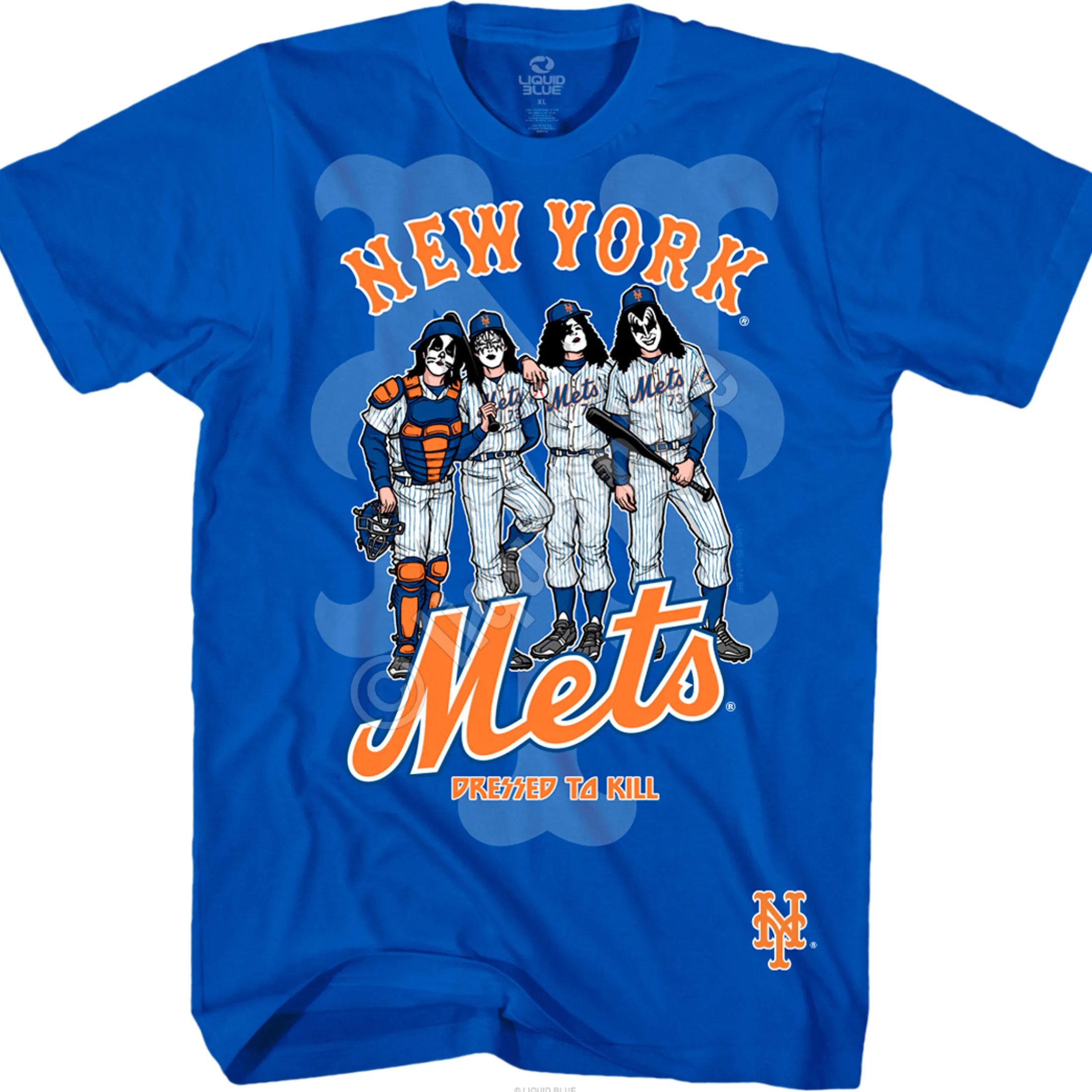 Sale New York Mets Dressed to Kill Blue T-Shirt T-Shirt | New York Mets