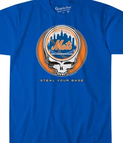 Online New York Mets Steal Your Base Blue Athletic T-Shirt Athletic T-Shirt | New York Mets