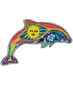 New Night Day Dolphin Patch Patches | Space