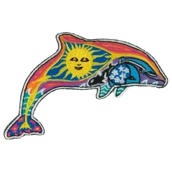 New Night Day Dolphin Patch Patches | Space