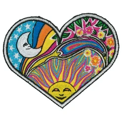 Clearance Night Day Heart Patch Patches | Space