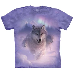 Clearance Northern Lights Classic Cotton T-Shirt T-Shirt | Wolf Shirt Collection