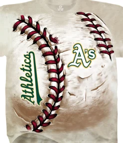 Hot Oakland Athletics Hardball Tie-Dye T-Shirt T-Shirt | Oakland Athletics