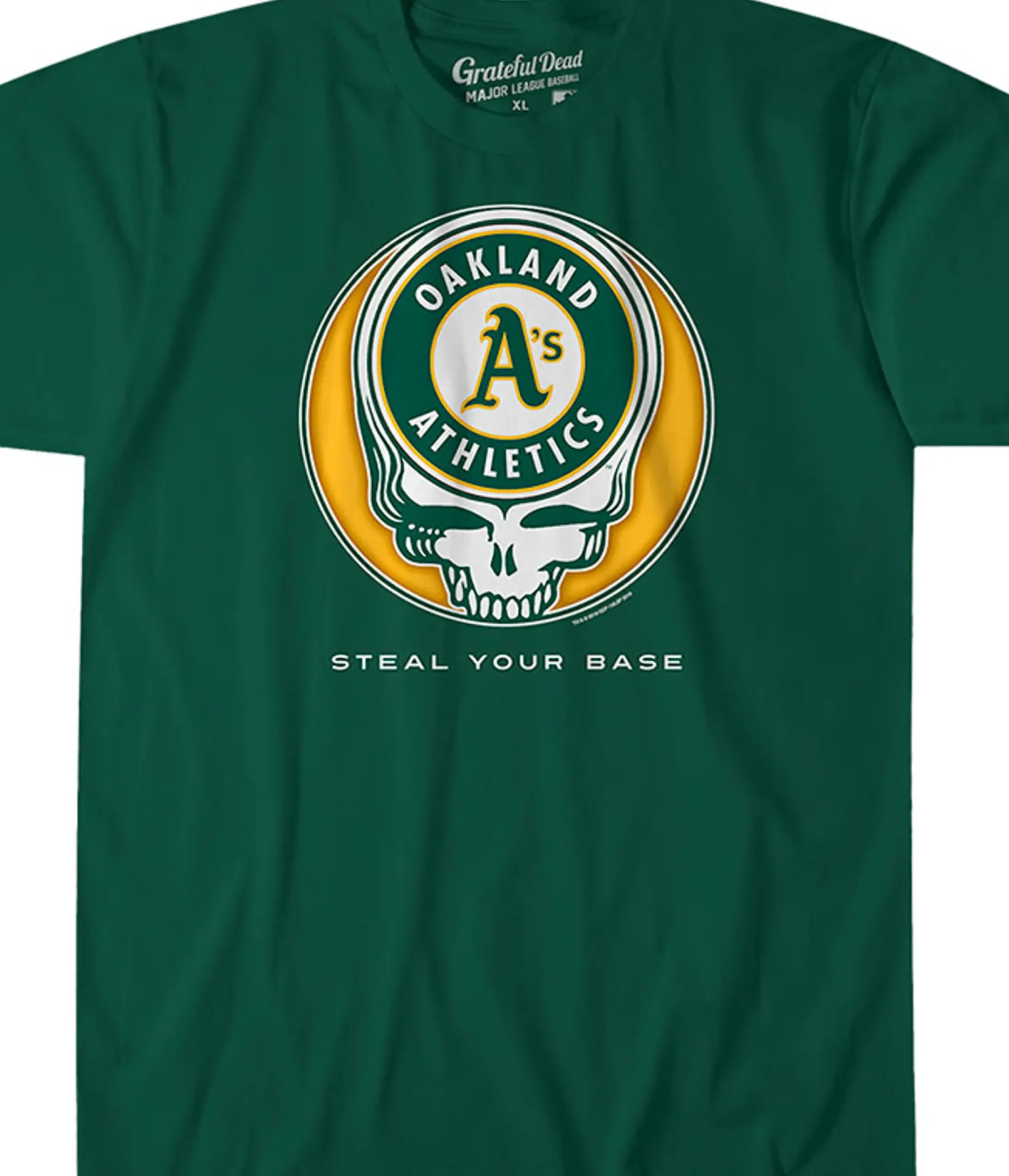 New Oakland Athletics Steal Your Base Green Athletic T-Shirt Athletic T-Shirt | Oakland Athletics