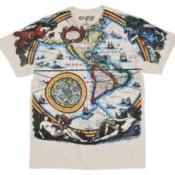 Online Old World Map Tan T-Shirt T-Shirt | Space