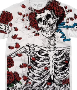 Discount Original Woodcut White T-Shirt T-Shirt | Skulls