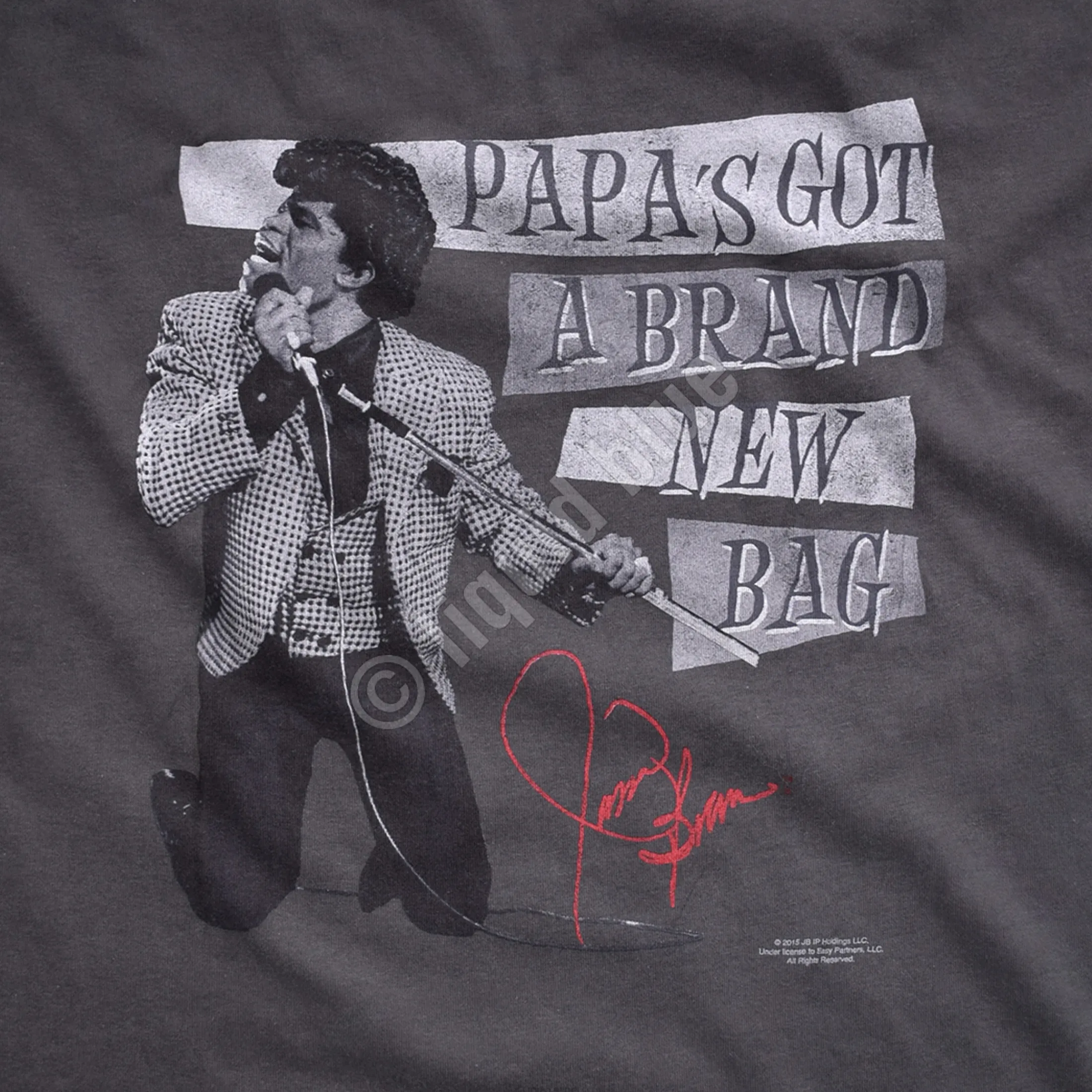 Online Papa's Got a Brand New Bag Grey Athletic T-Shirt Athletic T-Shirt | James Brown