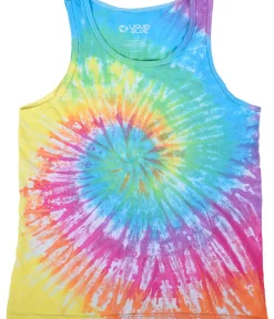 Discount Pastel Spiral Unprinted Tie-Dye Tank Top T-Shirt Unprinted Tie-Dyes | Unprinted Tie-Dye