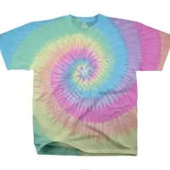 Outlet Pastel Spiral Youth Tie-Dye T-Shirt Kids Unprinted Tie-Dyes | Youth
