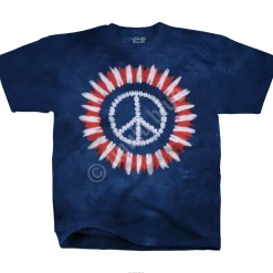 Hot Peace Concentric Tie-Dye T-Shirt T-Shirt | Americana