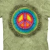 Online Peace Tie Dye Classic Cotton T-Shirt T-Shirt | Novelty